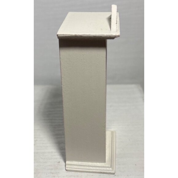 Hand-Painted Miniature Wooden Cabinet & Shelf Set With Floral Design Dollhouse - Picture 9 of 12